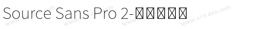 Source Sans Pro 2字体转换